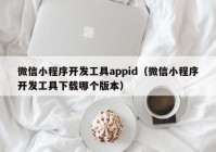 微信小程序开发工具appid（微信小程序开发工具下载哪个版本）